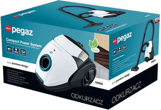 Eldom OS900 Прахосмукачка 700W С торба 1.5лт Бял