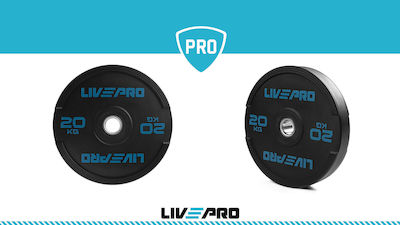 Live Pro Set of Plates Olympic Type Rubber 1 x 20kg Φ50mm