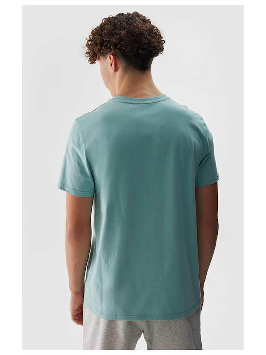 4F Men's Short Sleeve T-shirt Turquoise