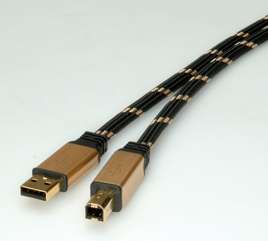 Roline 45m USB 2.0 Cable A-Male Gold (11.02.8805)