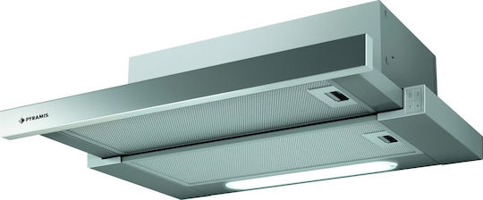 Pyramis Essential Slim Turbo Συρόμενος Απορροφητήρας 60cm Inox