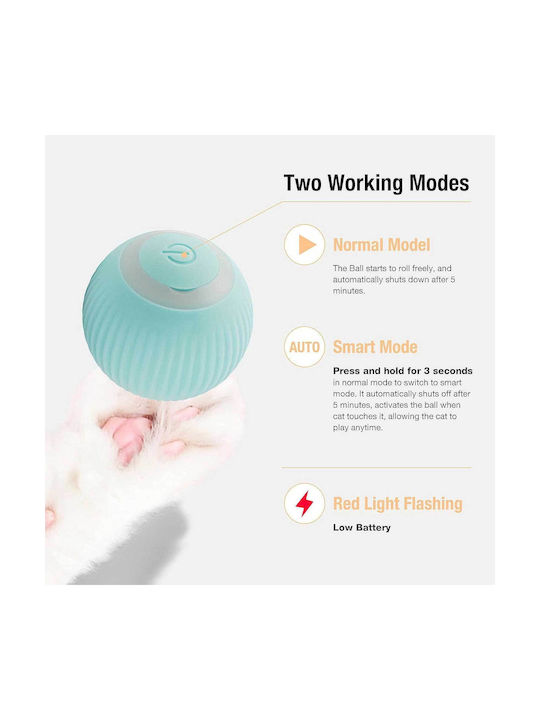 Namsan Automatic Cat Toy Ball Blue