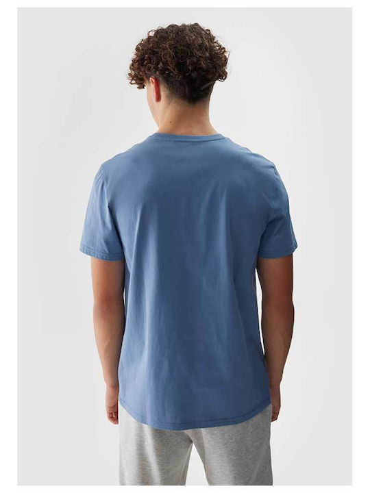 4F Men's Short Sleeve T-shirt Blue