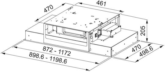 Franke Maris FCMA 90 C XS A Μηχανισμός Απορρόφησης 90cm Inox