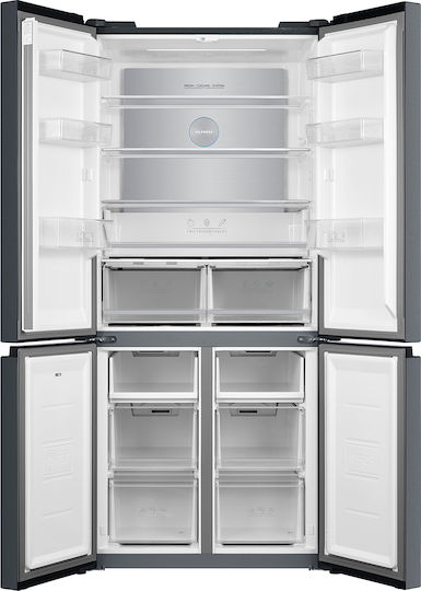 Teka Ψυγείο Ντουλάπα 511lt NoFrost Υ190xΠ83xΒ64.8εκ. Μαύρο RMF 77810 GBK