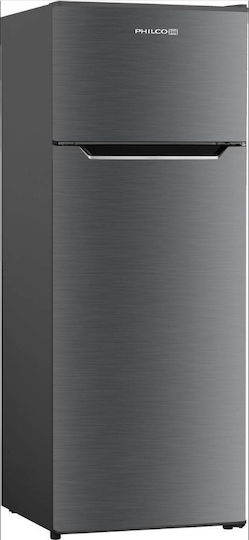 Philco Frigider cu două uși 206lt Î143xL55xA55cm. Inox PRD-222XE