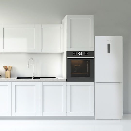 Muhler Fridge-Freezer 323lt NoFrost H184xW60xD66.5cm White NFC-185WF