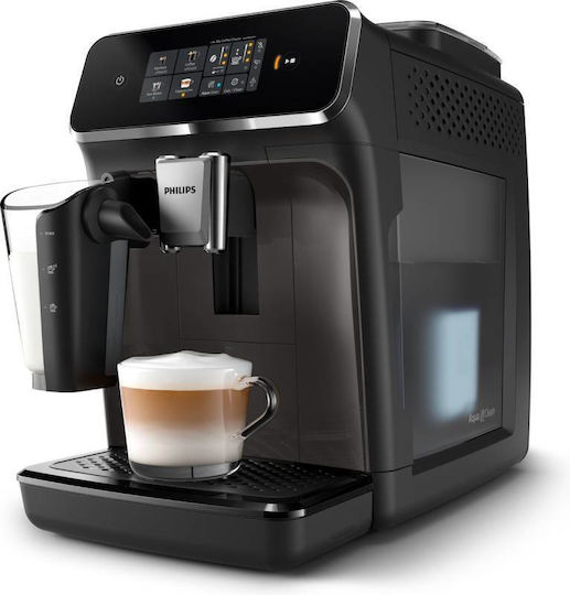 Philips Series 2300 Automatic Espresso Machine 1500W Pressure 15bar for Cappuccino with Grinder Black