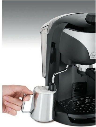 De'Longhi Μηχανή Espresso 1100W Πίεσης 15bar Μαύρη 20385