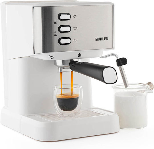 Muhler Mașină de Espresso 1050W Presiune 20bar Argintie MCM-1588