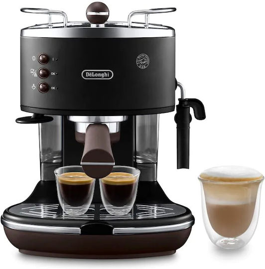 De'Longhi Icona Vintage 1100W Налягане 15бар Черна