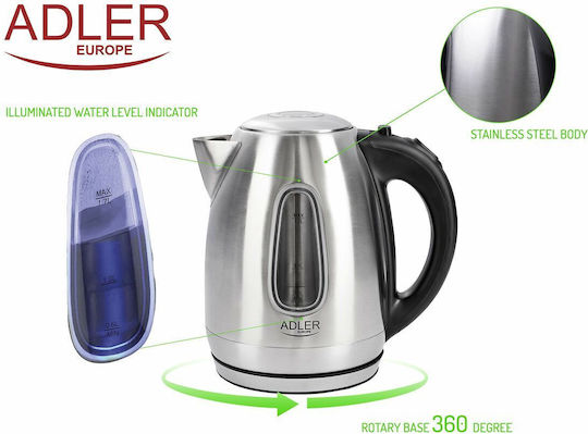 Adler Reisekessel 1.7Es 2200W Schwarz