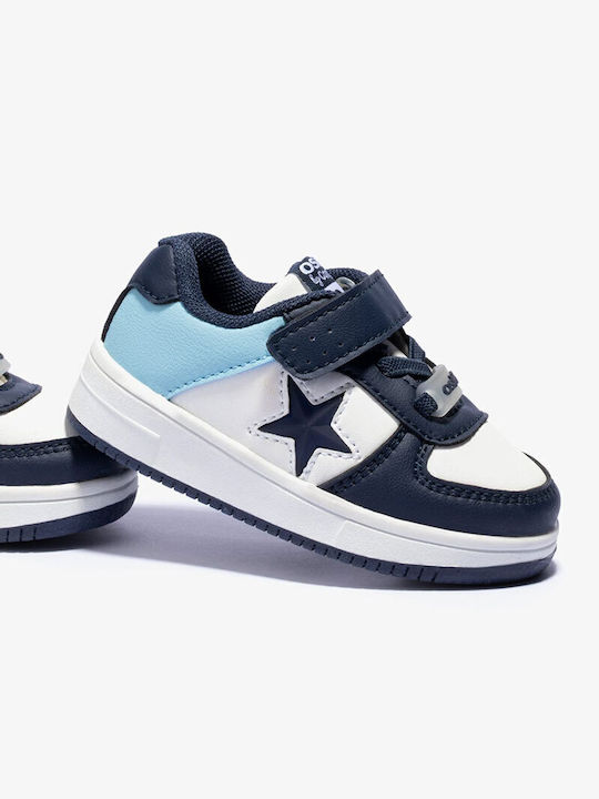 Conguitos Kids Sneakers with Scratch & Lights Navy Blue