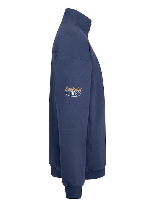 Kinder-Sweatshirt Strickjacke Marineblau
