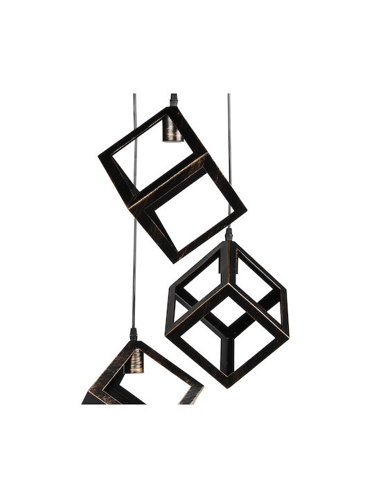 Globobox Pendant Light Bronze with Socket E27 16x16cm