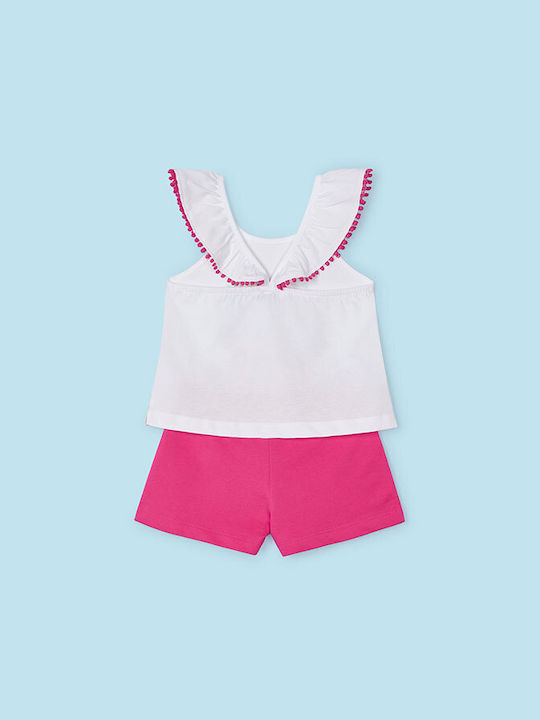 Mayoral Kids Set with Shorts Summer 2pcs Fuchsia