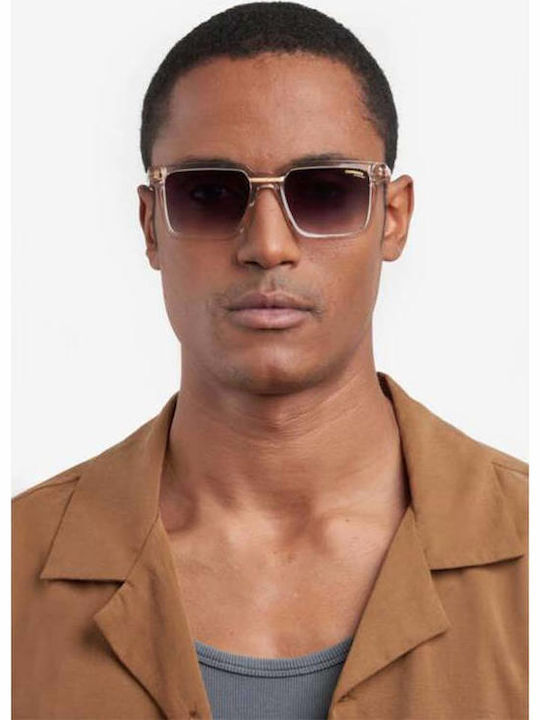 Carrera Men's Sunglasses With Black Horn-Rimmed Frame And Grey Gradient Lens 02/S 003/86