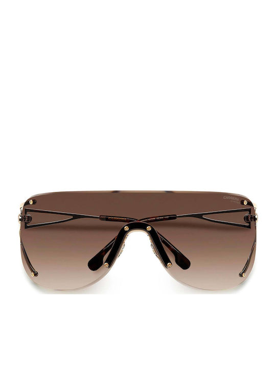 Carrera Women’s Sunglasses with Gold Metallic Frame and Grey Gradient Lens 3006/S 06J/HA