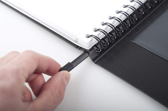 Rhodia Σημειωματάριο A5 80 Φύλλων με Λευκές Σελίδες Μαύρο