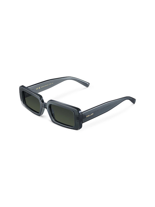 Meller Sunglasses with Gray Plastic Frame and Green Lens KS-FOSSILOLI