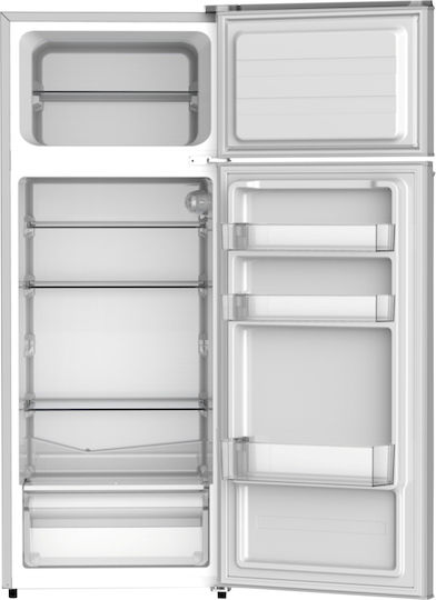 United Double Door Refrigerator 210lt H143xW55xD55cm Inox UDS1431F