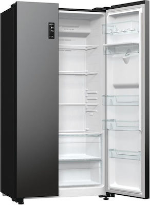 Gorenje Ψυγείο Ντουλάπα NoFrost Υ178.6xΠ91.5xΒ67εκ. Μαύρο