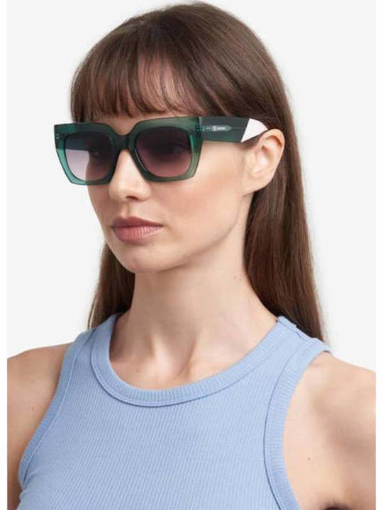 Missoni Women's Sunglasses with Green Plastic Frame and Green Gradient Lens MMI 0168/S 1ED/JP