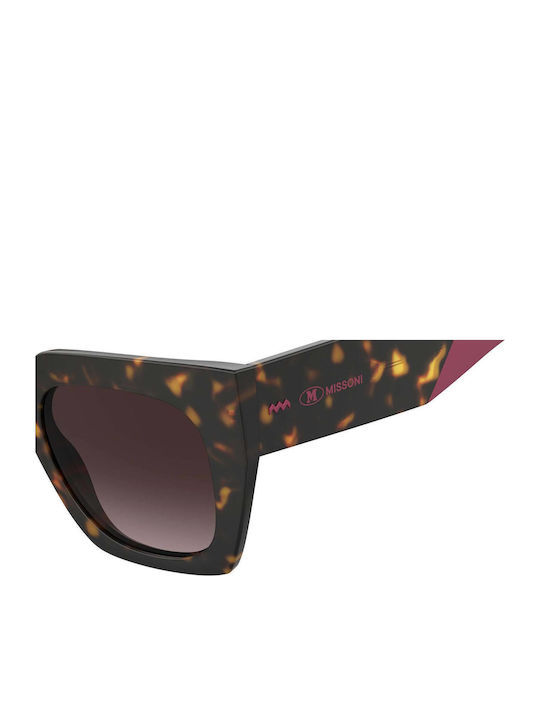 Missoni Women's Sunglasses with Brown Tartaruga Plastic Frame and Brown Gradient Lens MMI 0168/S 086/HA