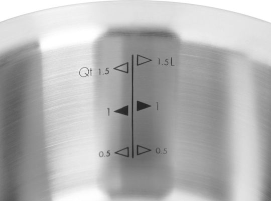 Woll Concept Pro Βαθιά Ανοξείδωτη Κατσαρόλα 2lt / 16cm