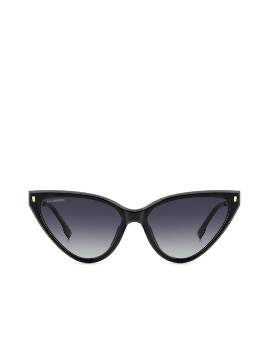 Dsquared2 Women's Sunglasses with Black Frame and Black Gradient Lens D2 0134/S 807/9O