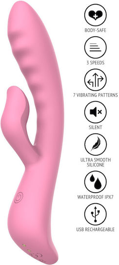 ToyJoy Vibrator Kaninchen 21cm Rosa
