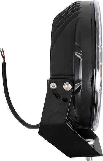 GloboStar PRO Series Roundς Waterproof Headlights Car LED 12V 185W 22.5cm with White Lighting 1pcs