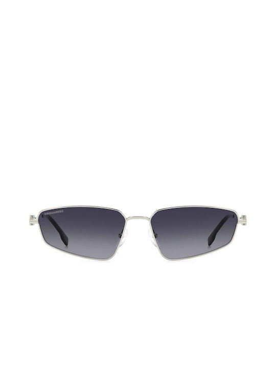 Dsquared2 Sunglasses with Silver Metal Frame and Gray Gradient Lens ICON0015/S 010/9O