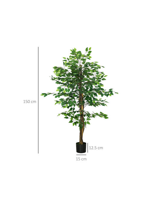 Plantă Artificială în Ghiveci Green 150cm HomCom