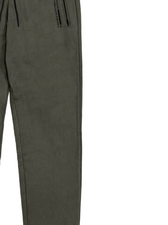 Double Pantaloni de trening Fleece - Polar Verde