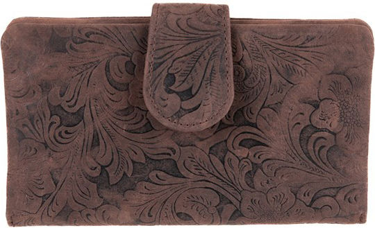 ByLeather Leather Tobacco Pouch With Snap Closure 17.5x10cm Brown