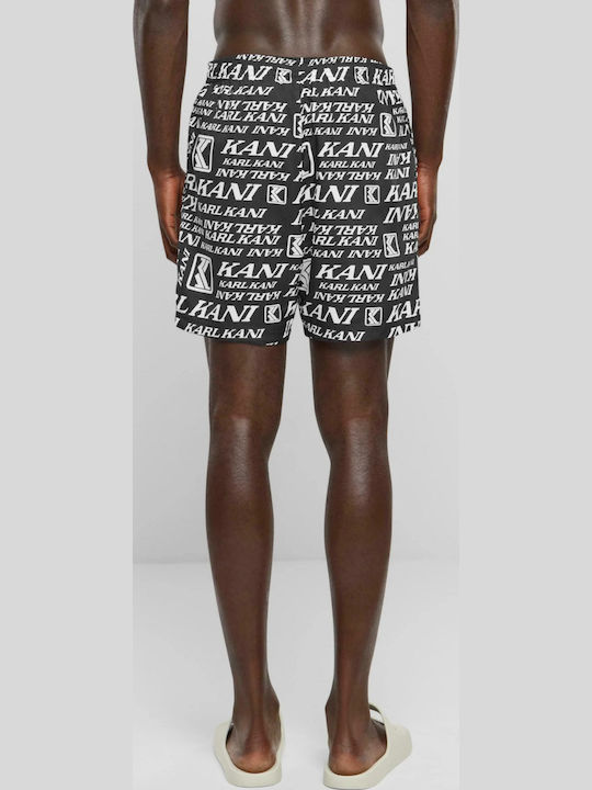 Men's Swimwear Shorts Black with Patterns