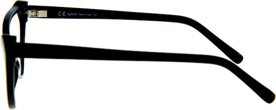 Exess Plastic Eyeglass Frame Black EX595 1250