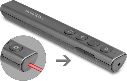 DeLock Präsentierer mit Rot Laser in Gray Farbe