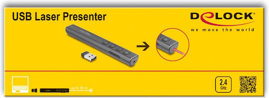 DeLock Präsentierer mit Rot Laser in Gray Farbe
