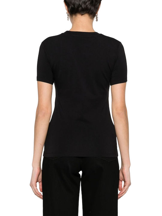 Just Cavalli Women's Blouse Cotton Short Sleeve Black