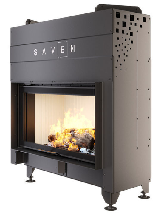 Saven Ενεργειακό Τζάκι Ξύλου 19kW Ίσιο με Συρόμενες Πόρτες Κλειστού Δοχείου Saven Ενεργειακό Τζάκι Ξύλου 19kW Ίσιο με Συρόμενες Πόρτες Κλειστού Δοχείου