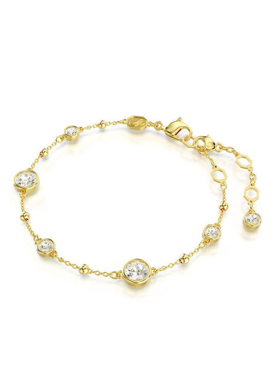 Swarovski Brățară Pentru Femei Plăcată Cu Aur 19.5cm