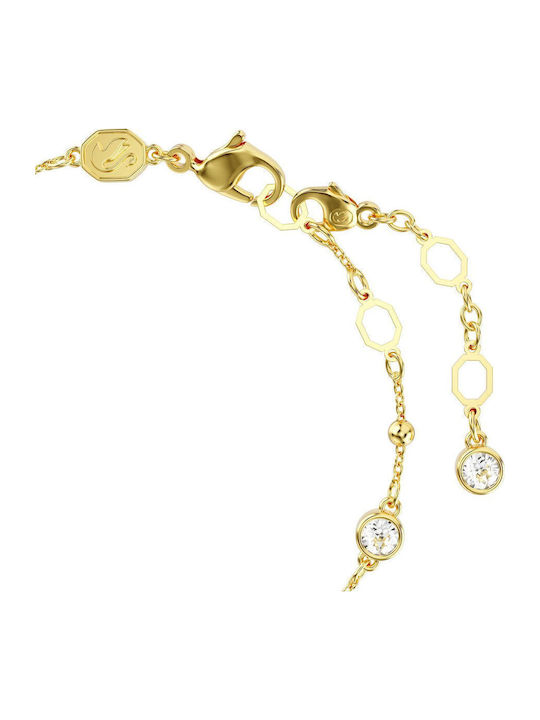 Swarovski Brățară Pentru Femei Plăcată Cu Aur 19.5cm