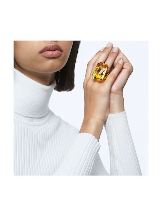 Swarovski Γυναικείο Δαχτυλίδι με Πέτρες Επιχρυσωμένο