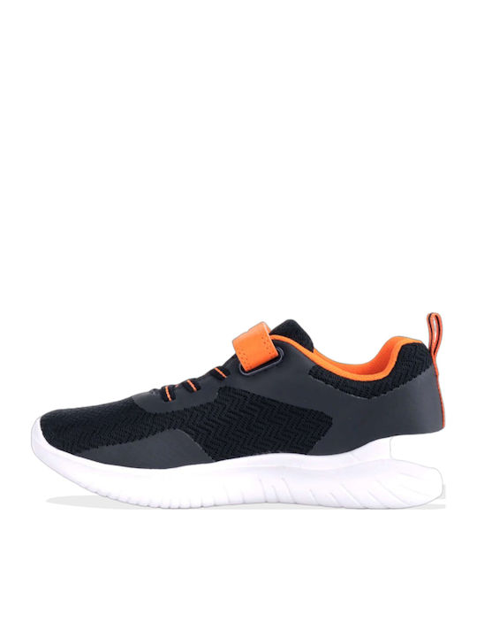 Softy Evolve B Αθλητικά Παιδικά Παπούτσια Running με Σκρατς Μαύρα