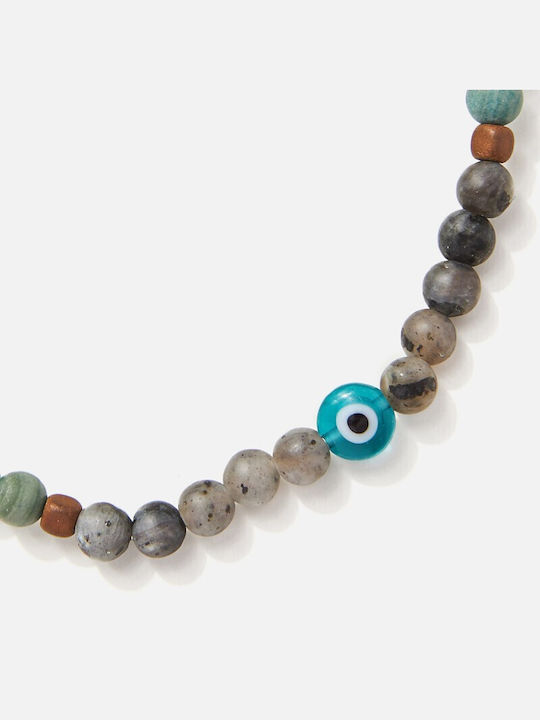 Bracelet with eye with agate stones BAM021TA