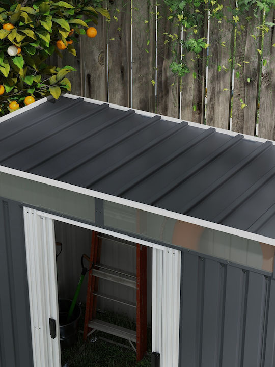 Metallic Garden Shed Galvanized L1.95xW1.22xH1.815m