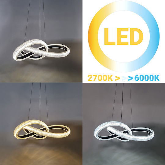 Globobox LED Κρεμαστό Φωτιστικό Μαύρο 60εκ. Globobox LED Κρεμαστό Φωτιστικό Μαύρο 60εκ.