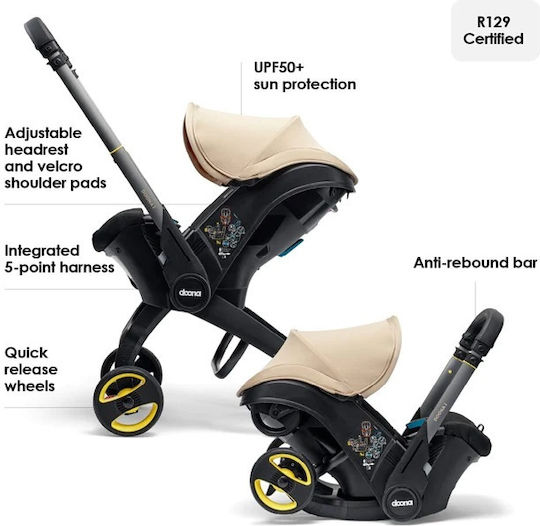 Doona Car Seat & Stroller Baby Car Seat i-Size with Isofix Sahara Sand 0-13 kg